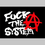 Anarchy - Fuck The System čierne trenírky BOXER s tlačeným logom,  top kvalita 95%bavlna 5%elastan